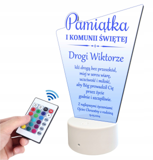 LED lampa soška Suvenir darček k prvému svätému prijímaniu 152-P